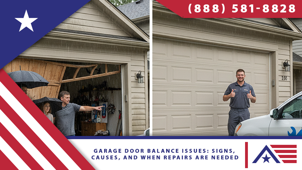 Garage Door Balance Issues Signs, Causes, and When Repairs Are Needed 1