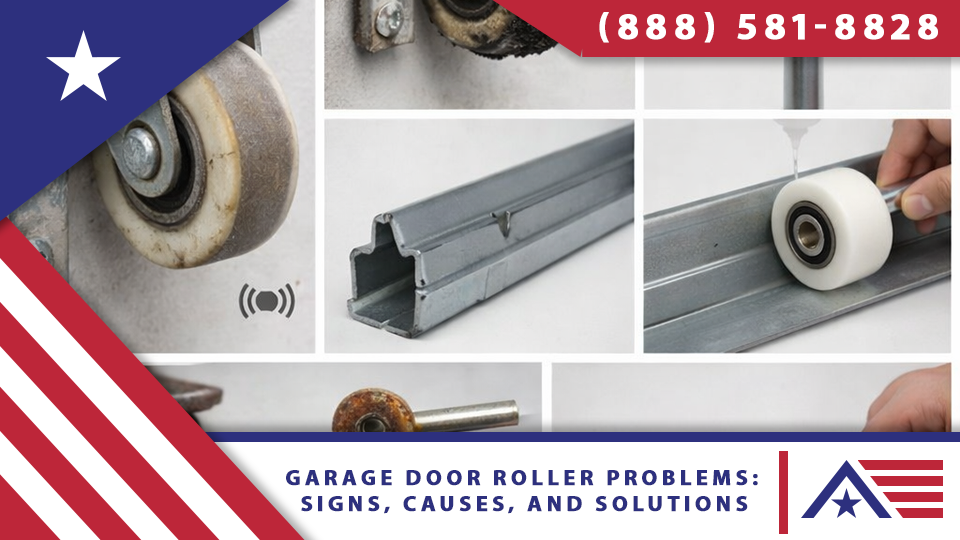 Garage Door Roller Problems: Signs, Causes, and Solutions